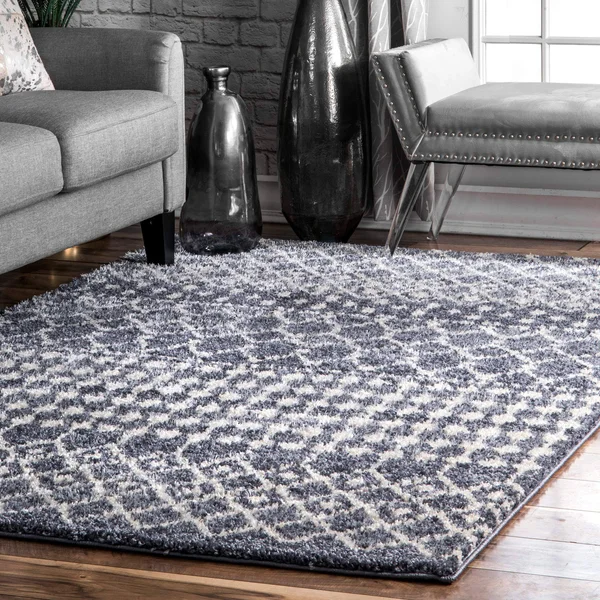 nuLOOM Moroccan Barbara Area Rug, Size: 3& x 5&, Gray