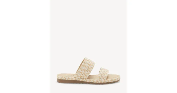 Lucky Brand Women's Decime Woven Slide Sandals - Peach Multi