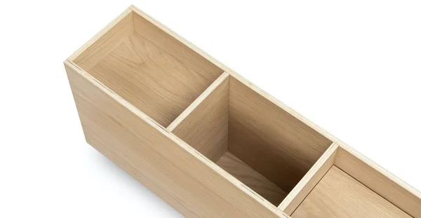 Light Oak Sofa Storage Console - Article Solae Modern Furniture