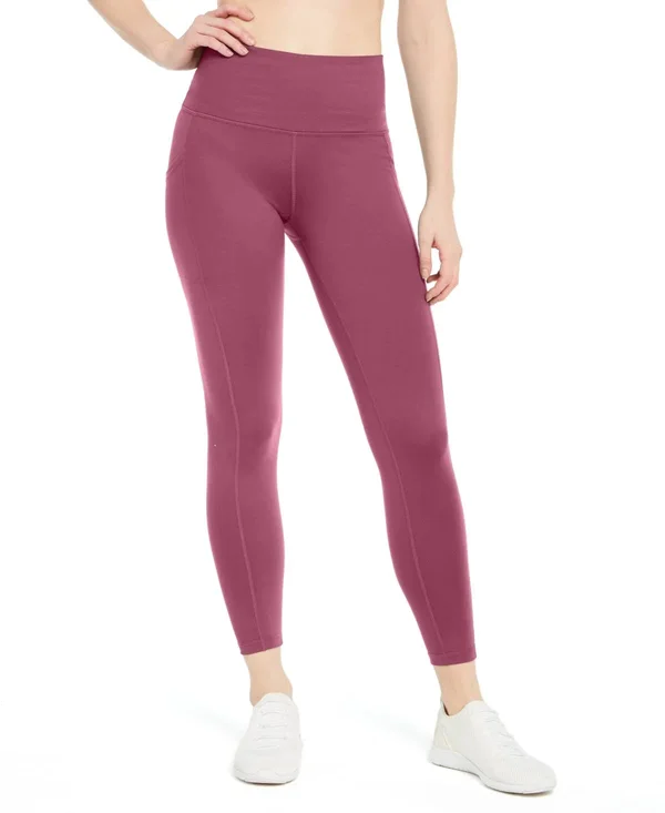 Ideology High-Waist Side-Pocket 7/8 Leggings - Created for Macy&s - Indigo Sea
