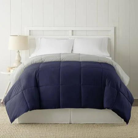 Alwyn Home Single Reversible Comforter Size: King - Color: Eclipse, Silver