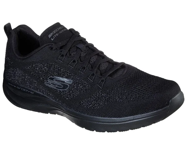 Skechers Men's Ultra Groove Royal Dragoon Sneaker - Black/Black