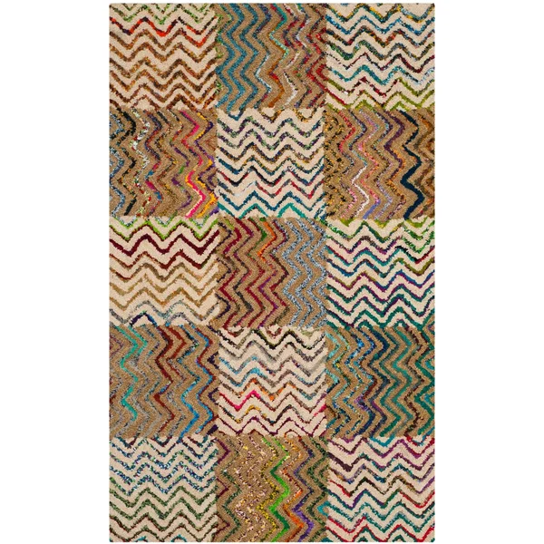 Safavieh Nantucket NAN602A Beige - Brown Rug 4&X 4& Square