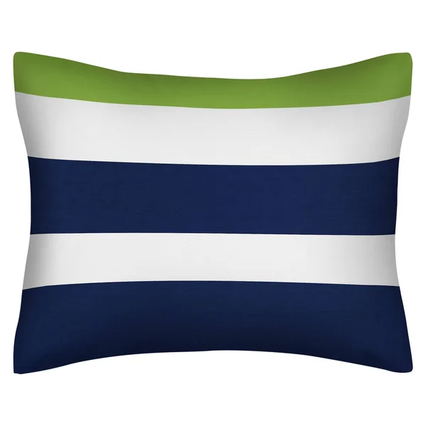 Sweet Jojo Designs Navy and Lime Stripe 5-Piece Toddler Bedding Set