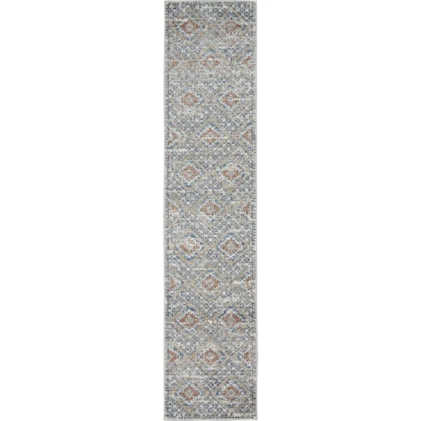 Nourison Concerto CNC16 Area Rug, Blue/Ivory, 2&2x22 x 10&
