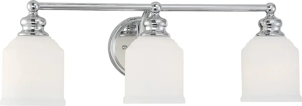 Savoy House Melrose 3 Light Bath Bar - Polished Chrome