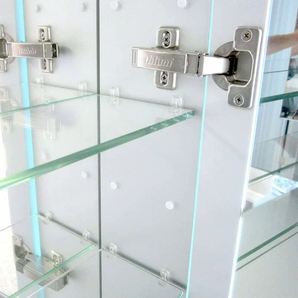 Lighted LED Bathroom Mirror Medicine Cabinet: 32x22 Wide x 32x22 Tall - Surface-mounted - Hinged on Left and Right - 6 - 000 Kelvi