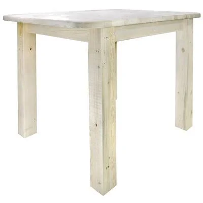 Abella Pine Solid Wood Dining Table Loon Peak Finish: Ready to Finish - Size: Standard Height (30x22 Height)