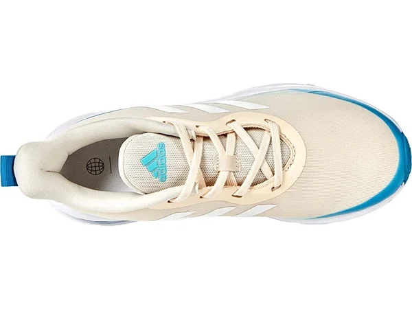 Adidas Youth FortaRun Running Shoes 4.5 - Tan/Baby Blue/White