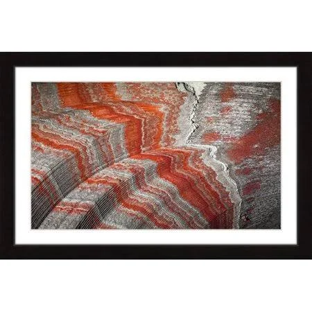 Marmont Hill 'Traveling Layers' Framed Painting Print - Red