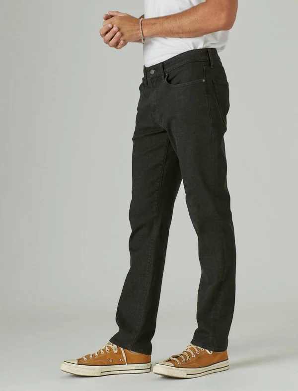 Lucky Brand 121 Slim Straight Coolmax Jean - Men's Pants Denim Straight Leg Jeans in Morrison Black - Size 29 x 30 - Shop Winter