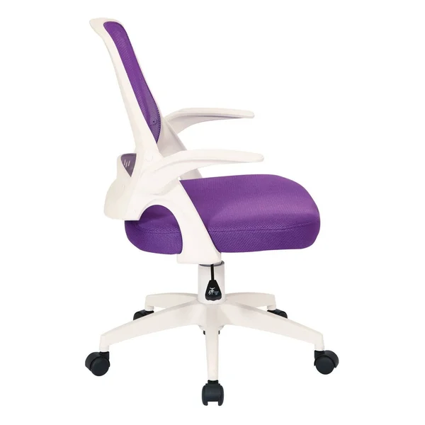 Ave Six Jackson Modern Desk Chair, Orange/White