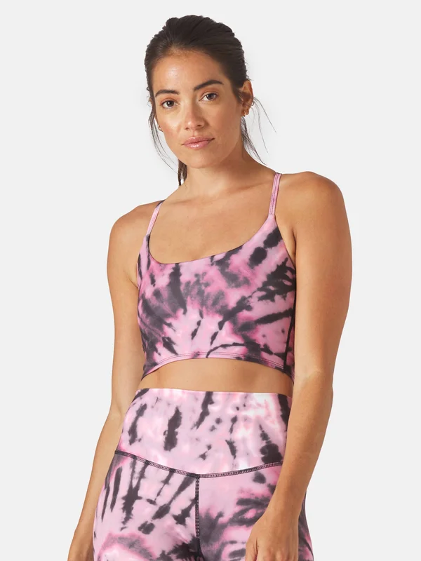 Glyder Women's Pure Bra - Large - Berry Tie-Dye
