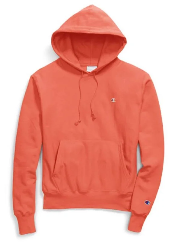 CHA RW FLEECE PULLOVER- MENS PULLOVER HOODIES- MENS SWEASHIRTS- MENS - XL, CORAL