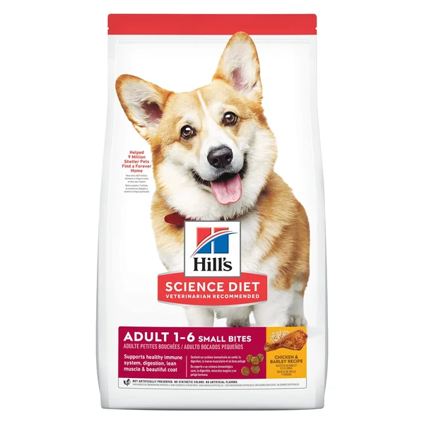 Science Diet Science Diet Dog Food, Premium, Chicken & Barley Recipe, Adult 1-6 Small Bites - 35 lb