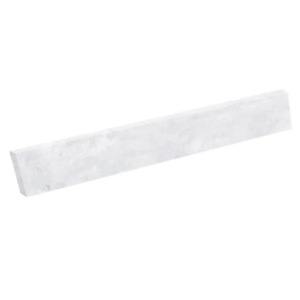 Ellipse/contour Solid Surface Vanity Side Splash Swan Finish: Ice