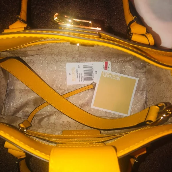 Michael Michael Kors Hamilton Saffiano East West Satchel Sun