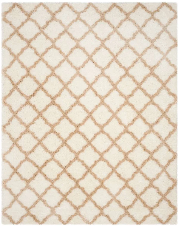 Indie Shag Rug Ivory Light Beige 8&x10& Safavieh