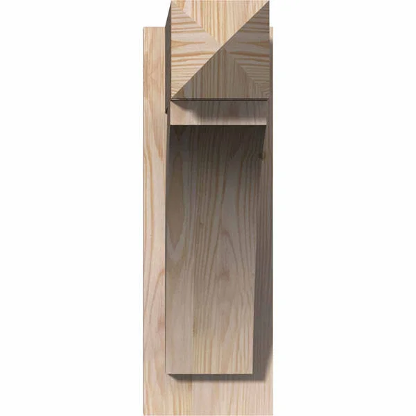 Ekena Millwork OUT06X18X18THR03RDF 6x22W x 18x22D x 18x22H Thorton Rough Sawn Arts and Crafts Outlooker, Douglas Fir