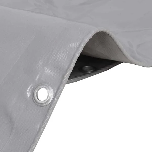 vidaXL Tarpaulin 650 g/m² 13.1&x13.1& Gray