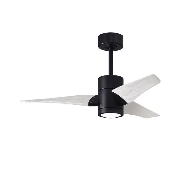 Matthews Fan Co SJ-BN-WN-42 Super Janet 42 inch Brushed Nickel with Walnut Tone Blades Ceiling Fan Atlas