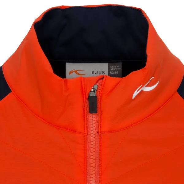 KJUS Retention Jacket Blood Orange/Atlanta Blue - SS19