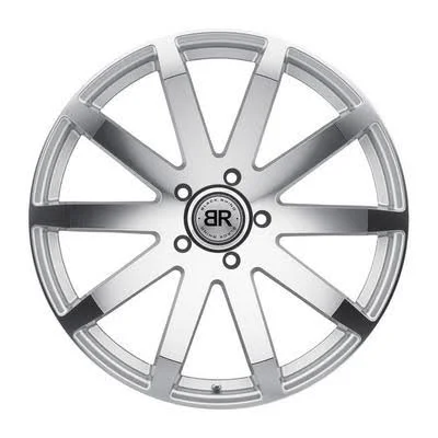 Black Rhino Traverse 20x9 5x5.5x22 +20mm Silver/Mirror Wheel Rim