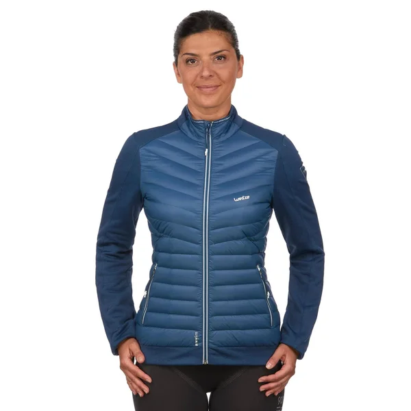 Wedze Women's 900 - Skiing 2nd Layer, Jacket in Snowy White, Size Xs
