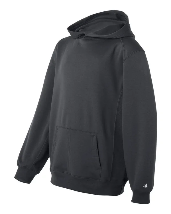Badger 2454 Youth Performance Fleece Hooded Sweatshirt - Forest - XL