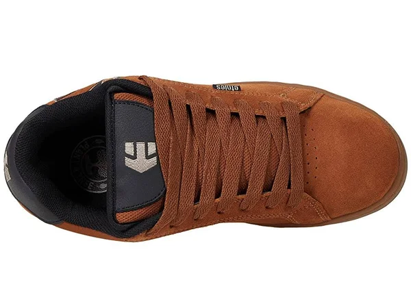 Etnies Men's Fader Brown Navy Gum Shoes 7