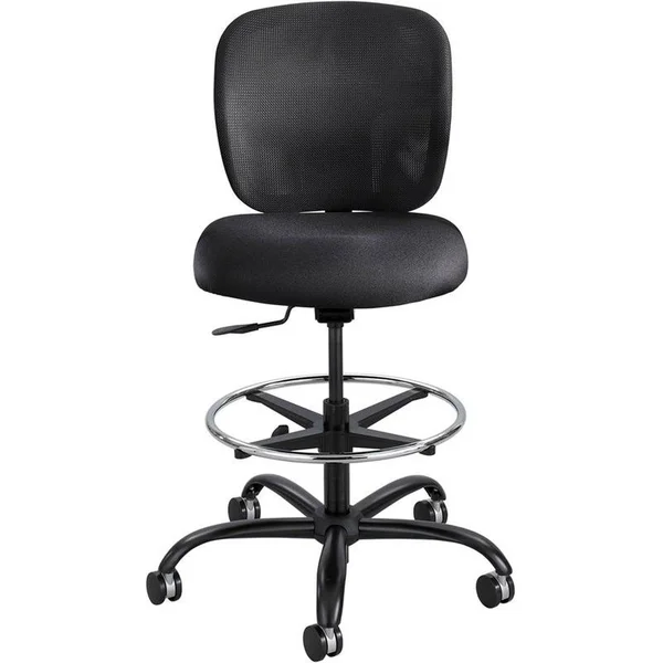 Safco Vue Heavy Duty - Chair - swivel - nylon - black