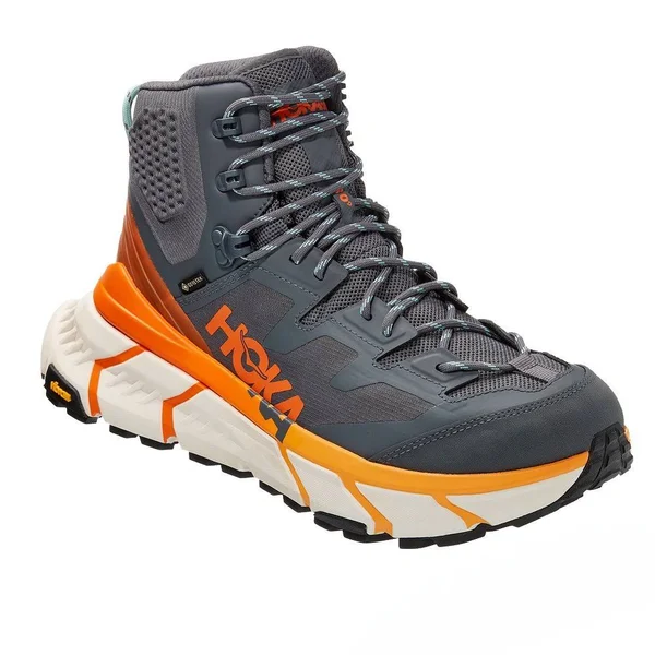 Hoka One One Tennine Hike GORE-TEX Hiking Boot Men's, Castlerock/Persimmon Orange, 10.5