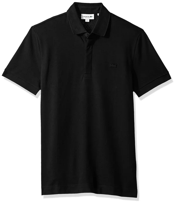 Lacoste Men's Regular Fit Stretch Cotton Paris Polo Shirt - Black