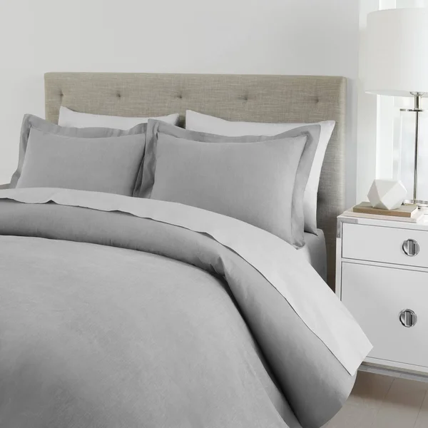 Standard Textile Home Centium Satin 3-Piece Duvet Set - Flint Gray