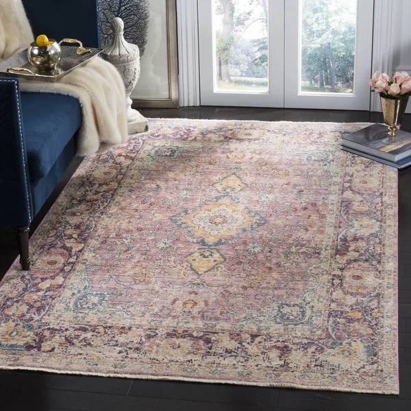 Safavieh Illusion ILL700A 8& x 10& Light Purple, Purple Rug