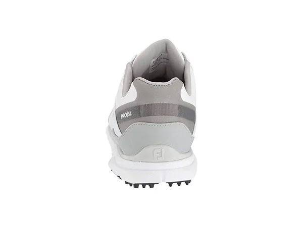 FootJoy Men's Pro SL Golf Shoes 53804 - White/Grey - 9.5 - Narrow