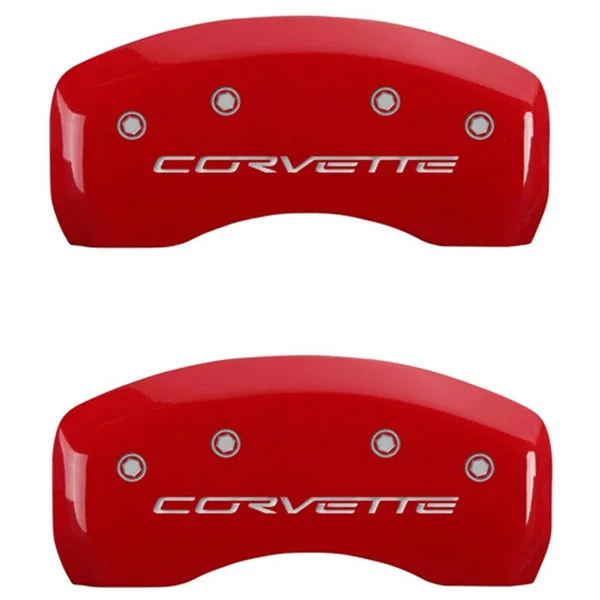 MGP Caliper Cover 13008SCV6RD 05-13 Corvette Caliper Covers Red