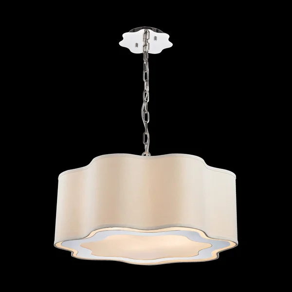 Villoy 3-Light Drum Pendant in Polished Stainless Steel/Nickel 1140-018
