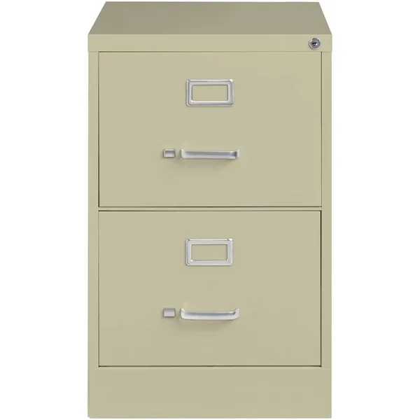 Hirsh 14418 18x22 W 2 Drawer File Cabinet, Putty, Legal