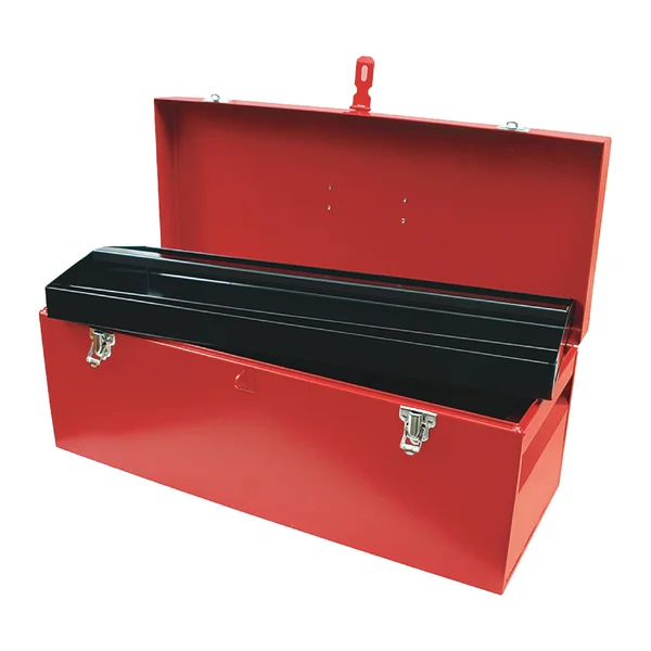 Urrea Heavy Duty Metal Tool Box- 24 in. x 9 in. x 9 in. - Red