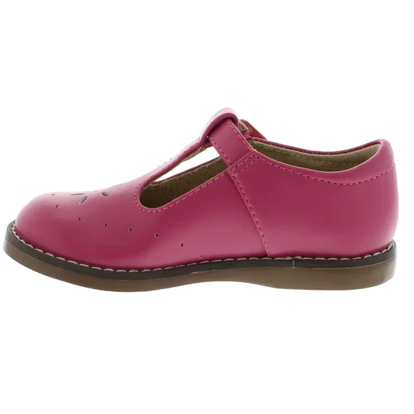 Footmates Girl's Sherry T-Strap Fuchsia - 2528/10 Toddler M/W