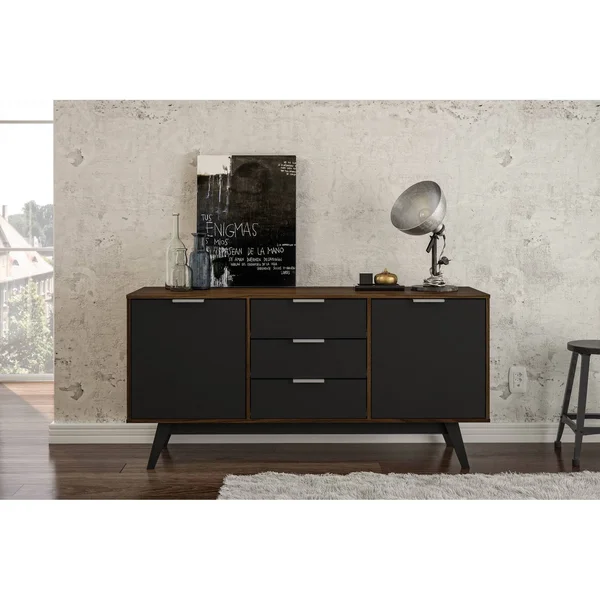 Edina Buffet Dark Brown Black - Chique - Dark Brown/Black