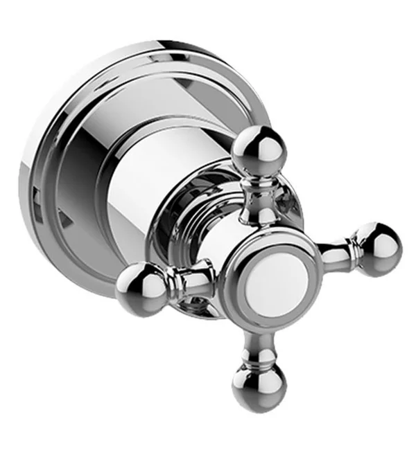 Graff Canterbury M-Series 2 5/8x22 Stop/Volume Control Valve Trim Plate with C2E1 Handle in Polished Nickel - SKU: G-8034-C2E1-PN