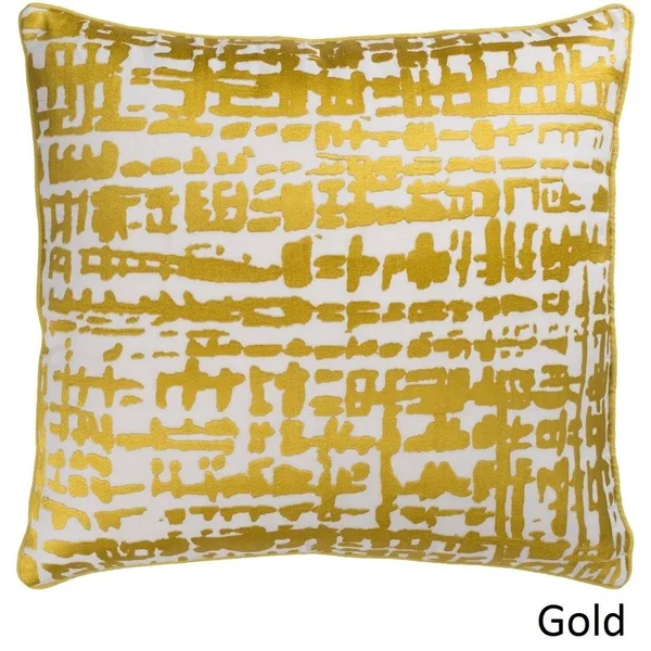 Surya Hessian Down Fill 18x22 Square Pillow in Yellow