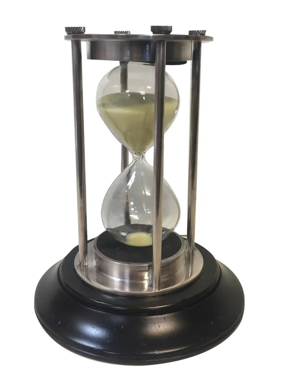 HG007S Authentic Models 30 Minute Hourglass - Silver