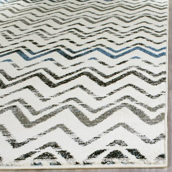 Safavieh Evoke 498 Cream - Blue 5&-1x22 x 7&-6x22 Rug