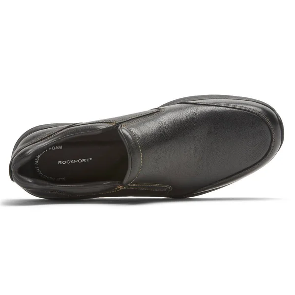Rockport Edge Hill II Double Gore - Mens 8 Black Slip on W