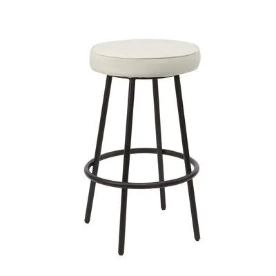 Butters Bar & Counter Stool Williston Forge Upholstery: White, Seat Height: Bar Stool (29x22 Seat Height)