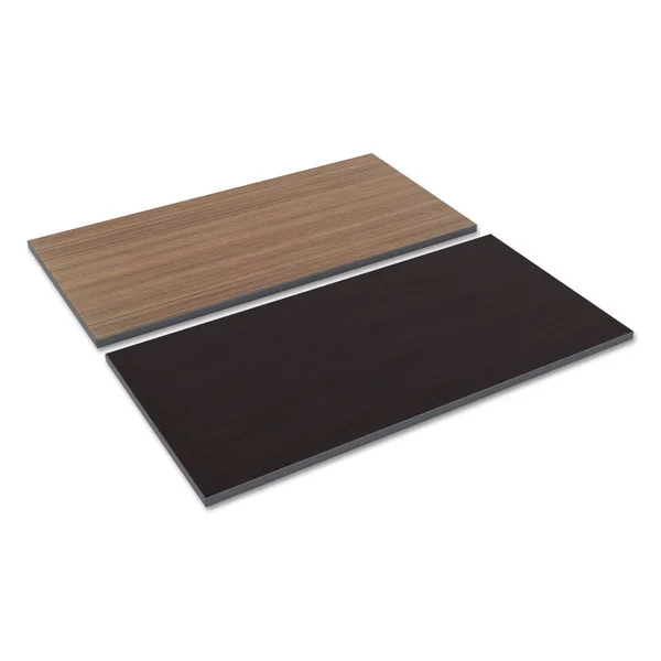 Alera Reversible Laminate Rectangular Table Top - Espresso/Walnut