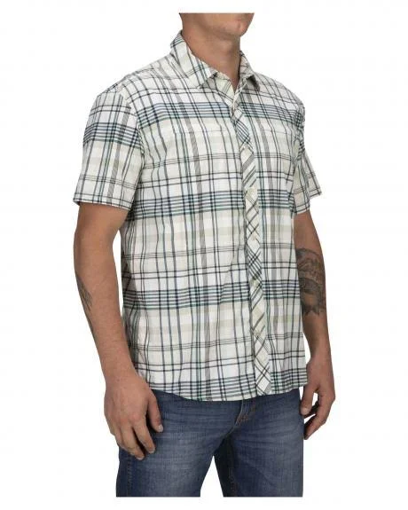 Simms Stone Cold SS Shirt Laguna Morada Plaid - M